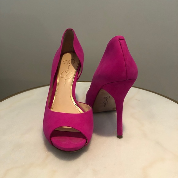 jessica simpson hot pink heels